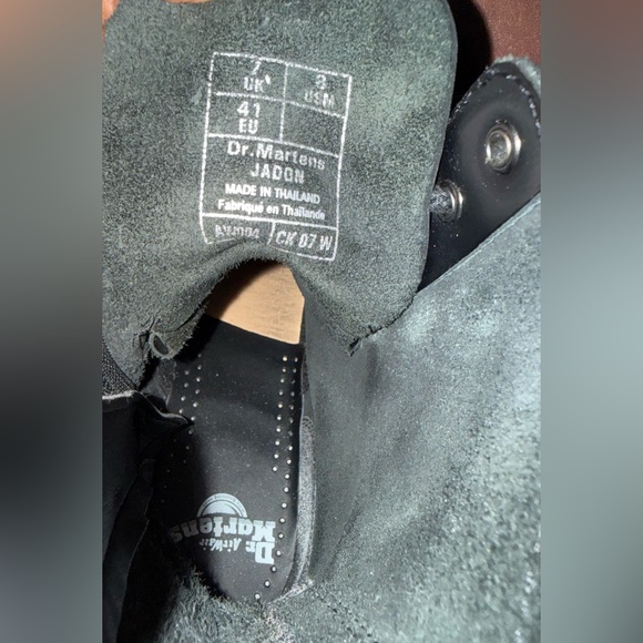 Dr. Martens “Jadon” Smooth Leather Platform Boots - Black - Picture 8 of 9